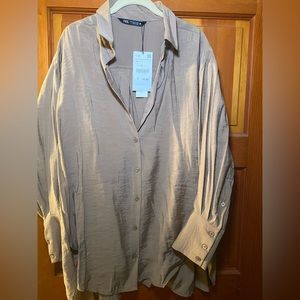 Zara oversized shirt